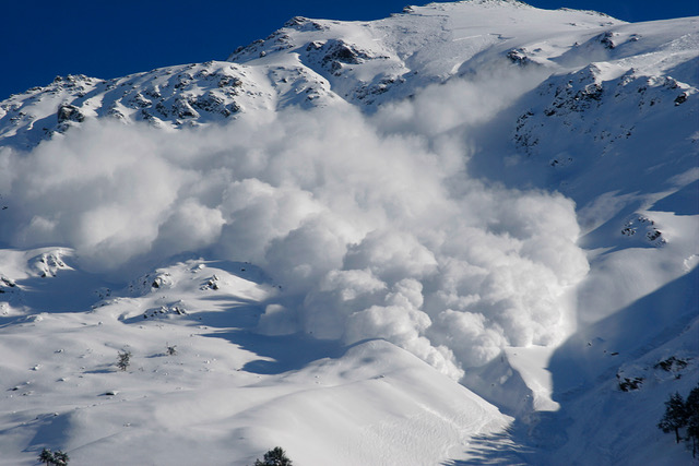 Avalanche in the Caucasus- somewhere you should not be