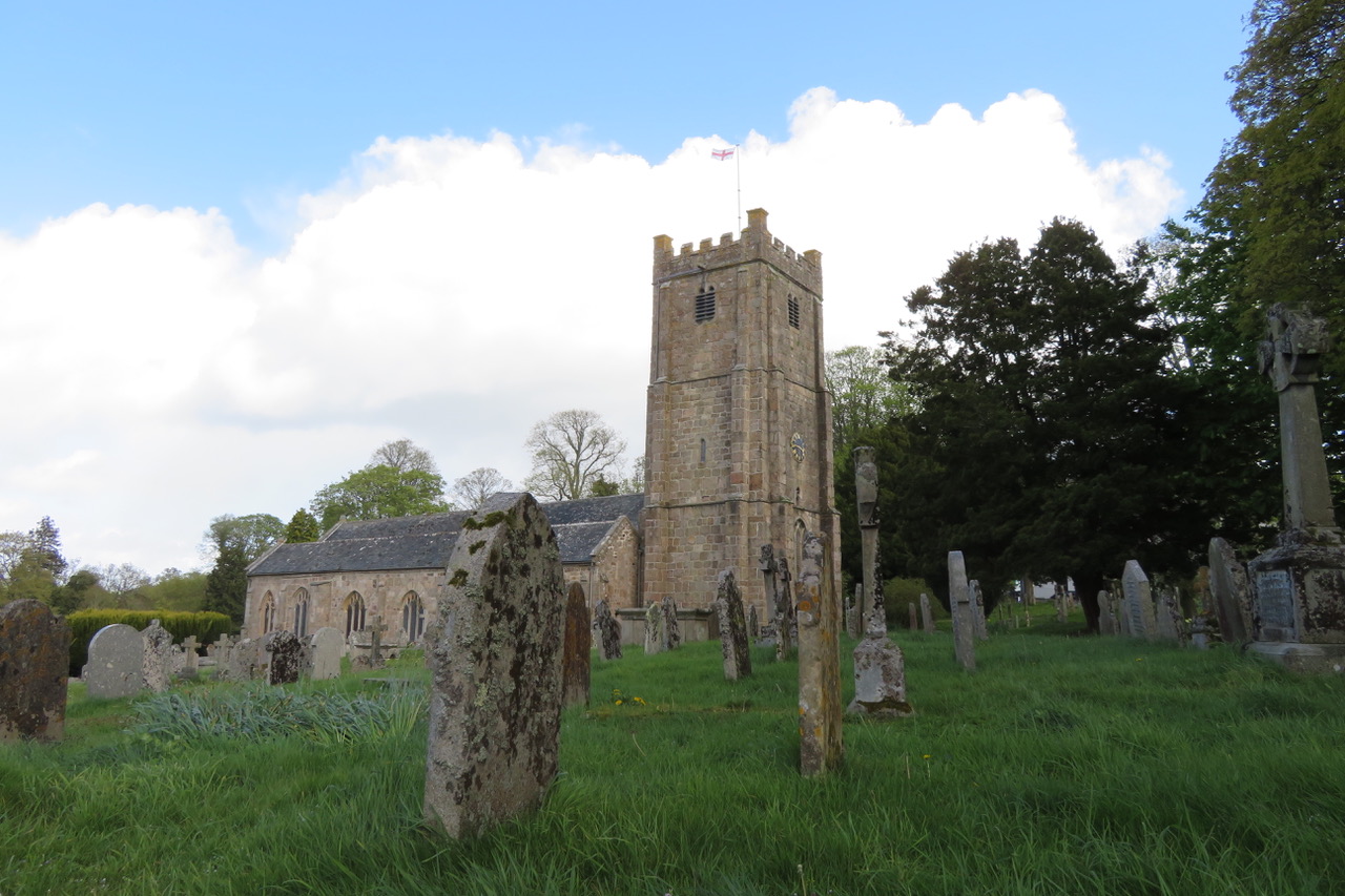 Chagford's Church of St Michael - such a large cemetery for a town so small