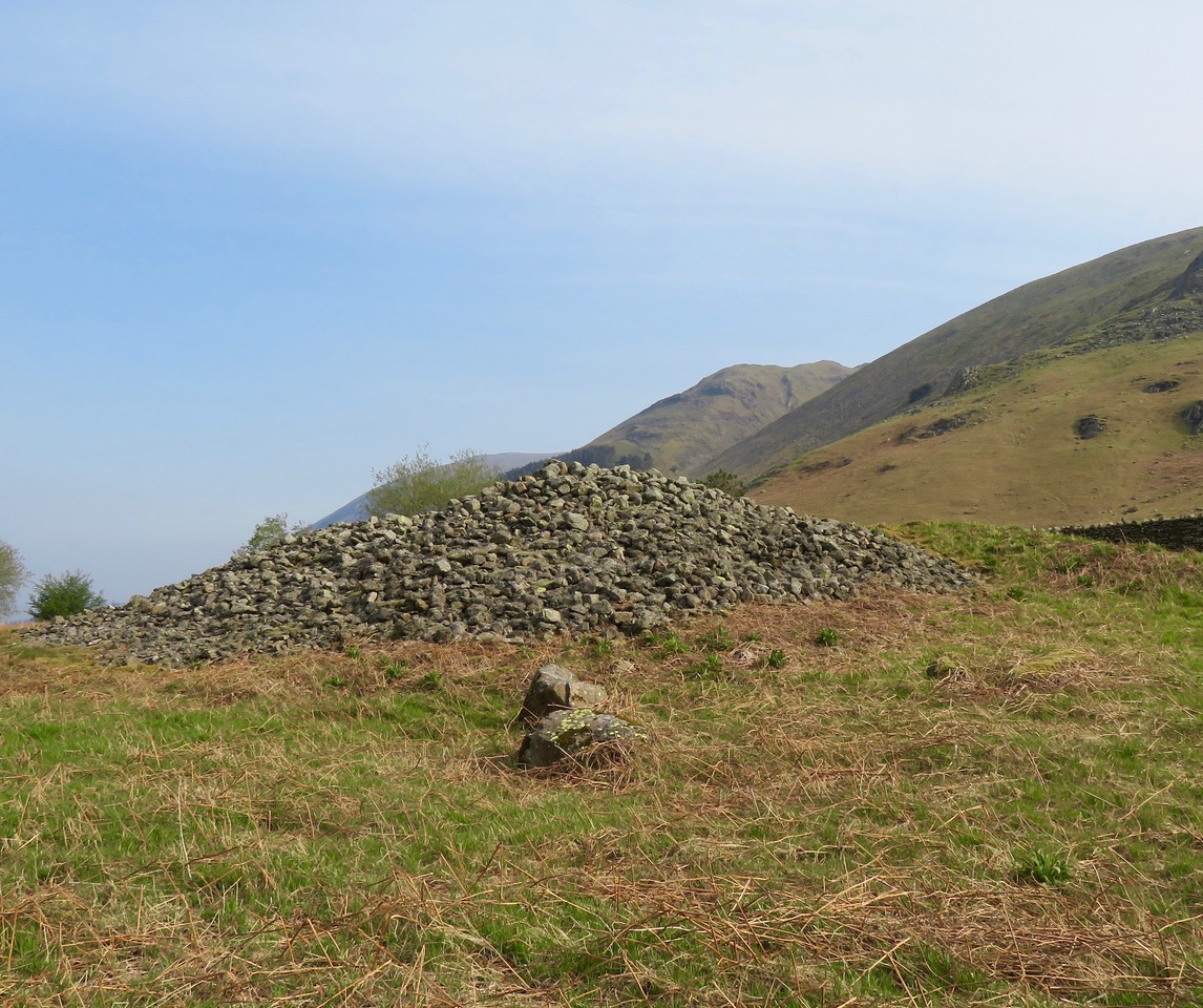 Dunmail Raise - under this pile of stones lie the bones of King Dunmail