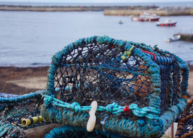 Lobster pots are everywhere in Staithes