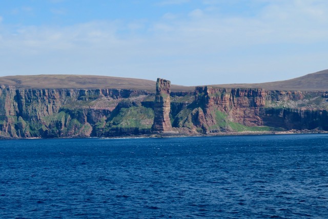 Orkney's Old Man of Hoy as the ferry heads for Stromness