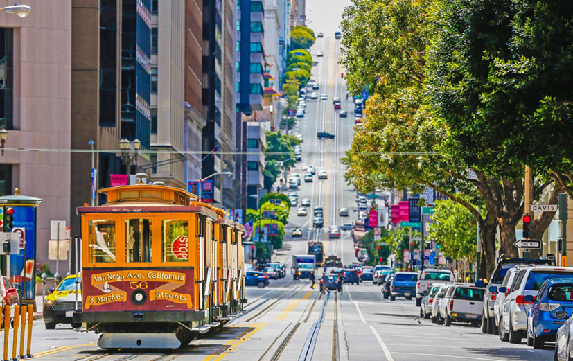 San Francisco - if the hills get too much you can always take the tram.