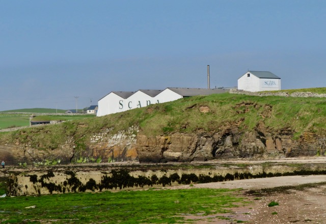 Scapa Distillery overlooking Scapa Flow