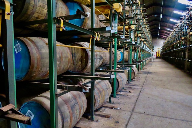 Scapa whisky maturing in its casks