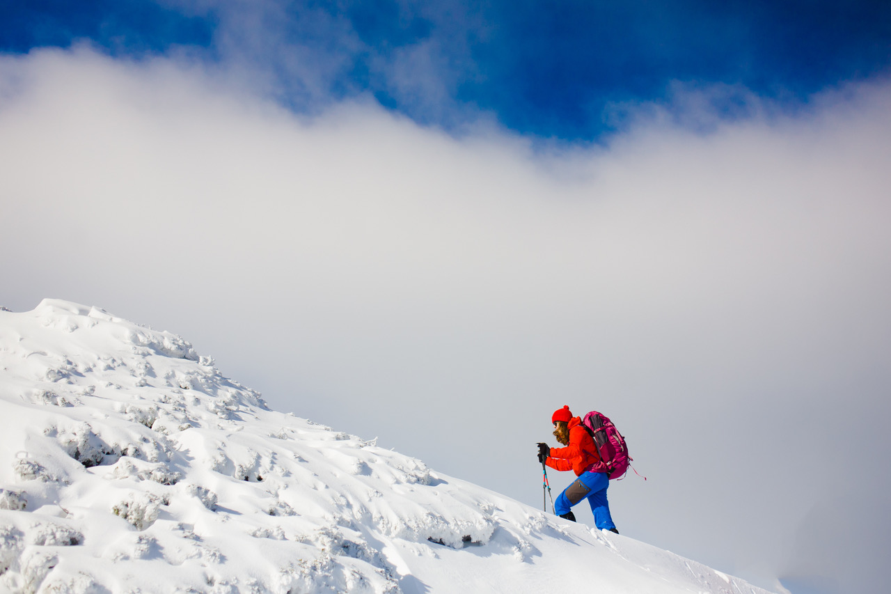 Snow changes things when you are climbing