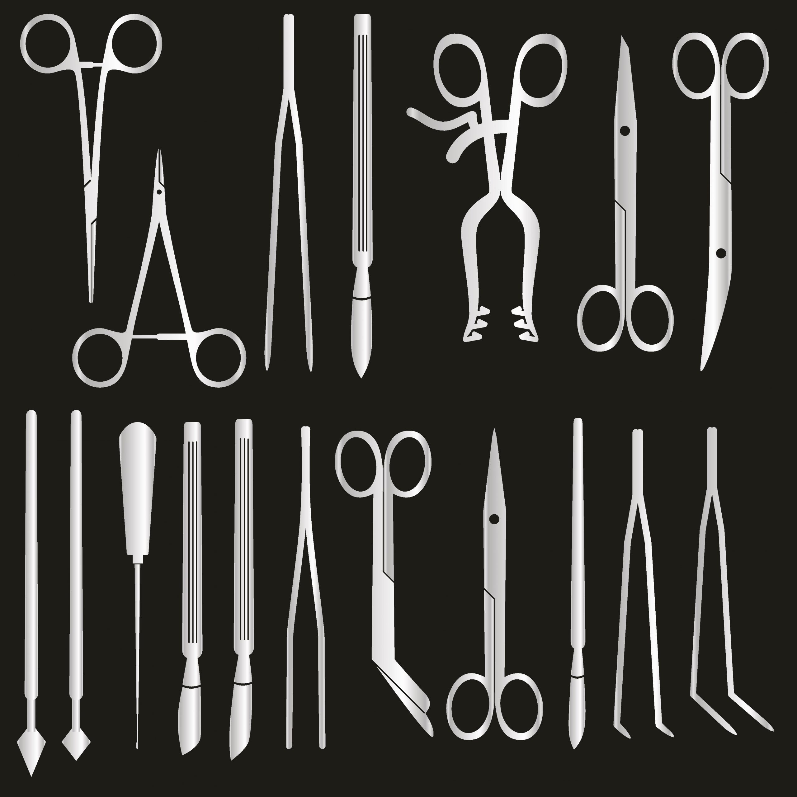 Surgical instruments. Try to stick these in the patient rather than yourself.