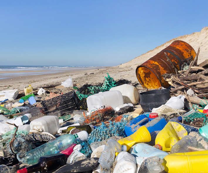 The seaside can be a dirty place and we, mankind, are to blame