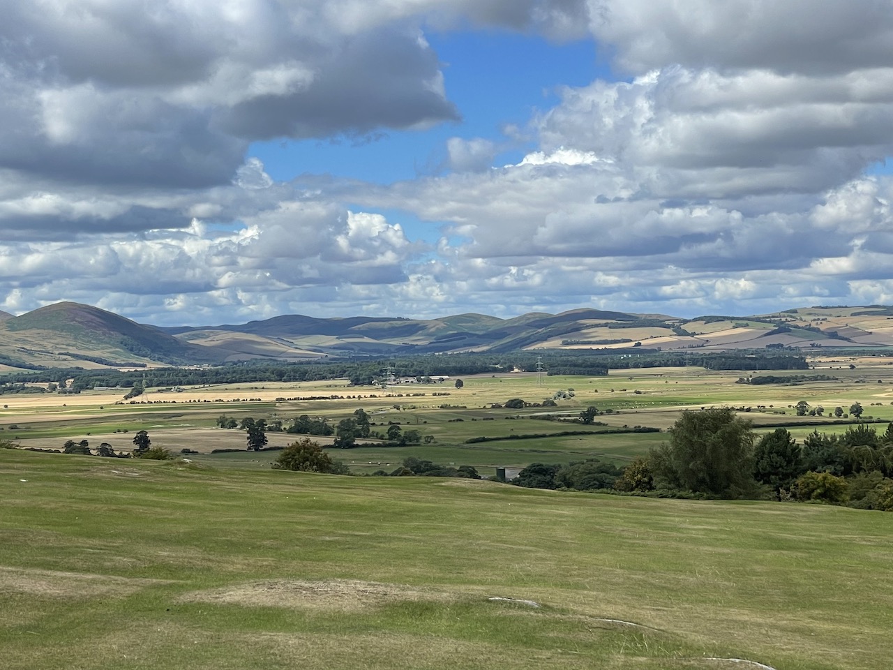 View from Dod Law - the flatlands were once a prehistoric lake