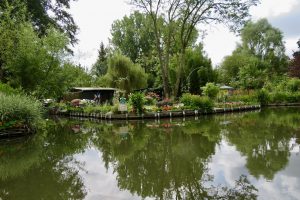 Some folk have made their home at Les Hortillonages