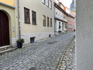 Weimar - one of many cobbled (and classy) streets
