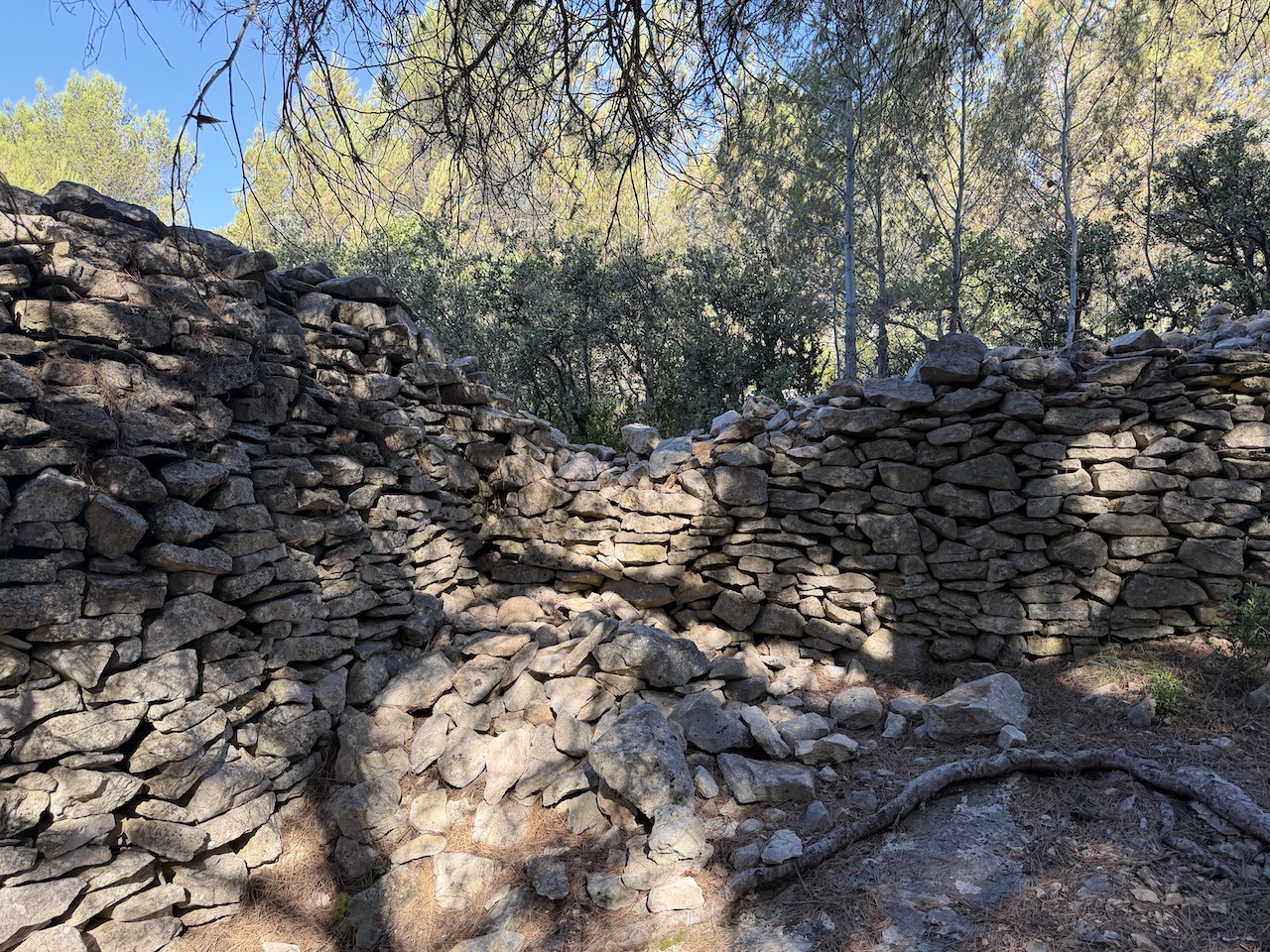 Part of the reconstructed wall had already collapsed
